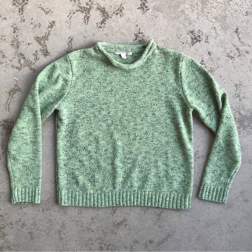 Carolyn Taylor Green Marled Sweater